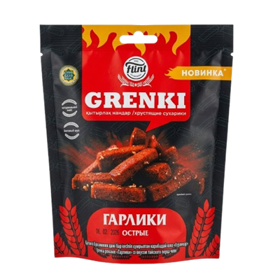 Гренки Гарлики Flint со вкусом тайского перца чили 90гр - фото 36137