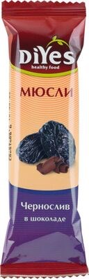 Батончик мюсли ДиYes Чернослив в шоколаде 25гр - фото 6779