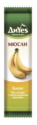 Батончик мюсли ДиYes Банан в шоколаде 25гр  - фото 6783