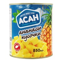 Ананасы Асан кусочки 850мл