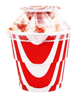 Мороженое SHIN-LINE Розочка клубнично-йогуртовый 110гр