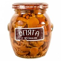 Опята маринованные с чесноком 314мл