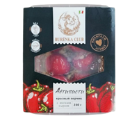 Антипасти Burenka Club красный перчик фарш. мягким сливочным сыром в масле 260гр