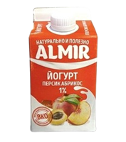 Йогурт Almir персик-абрикос 0,45л