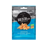 Рыбка "BEERka" ломтики филе минтая 70гр