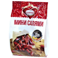 Колбаски Таврия Мини салями мед бекон 50гр 