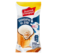Мороженое Золотой Стандарт Со сгущенкой стакан 80гр 