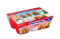 Творог Растишка Лесные ягоды Персик-груша 6*45гр.