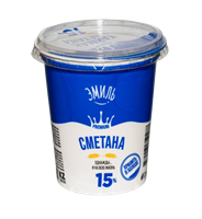 Сметана Эмиль 380гр жир 15%