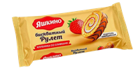 Рулет Яшкино с клубникой 200гр