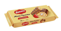 Мини-Рулеты Яшкино с клубникой 175гр