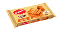 Мягкие вафли с вареной сгущенкой 120гр
