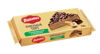Торт вафельный Яшкино глазированный с орешками 250гр