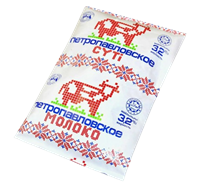Молоко Петропавловское 3,2% ГОСТ 0,9 л