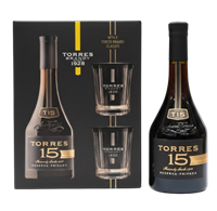 Бренди TORRES 15 Y 0.7л в кор.+2glass