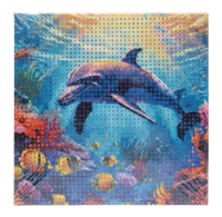 Мозаика Алмазная ВКМ008 Дельфин 20*20см 