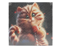 Мозаика Алмазная ВКМ022 Котик 20*20см 