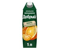 Напиток сокосодержащий Добрый апельсин-мандарин 1л