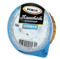 ПаштетРузком Сливки печеночный 100 гр